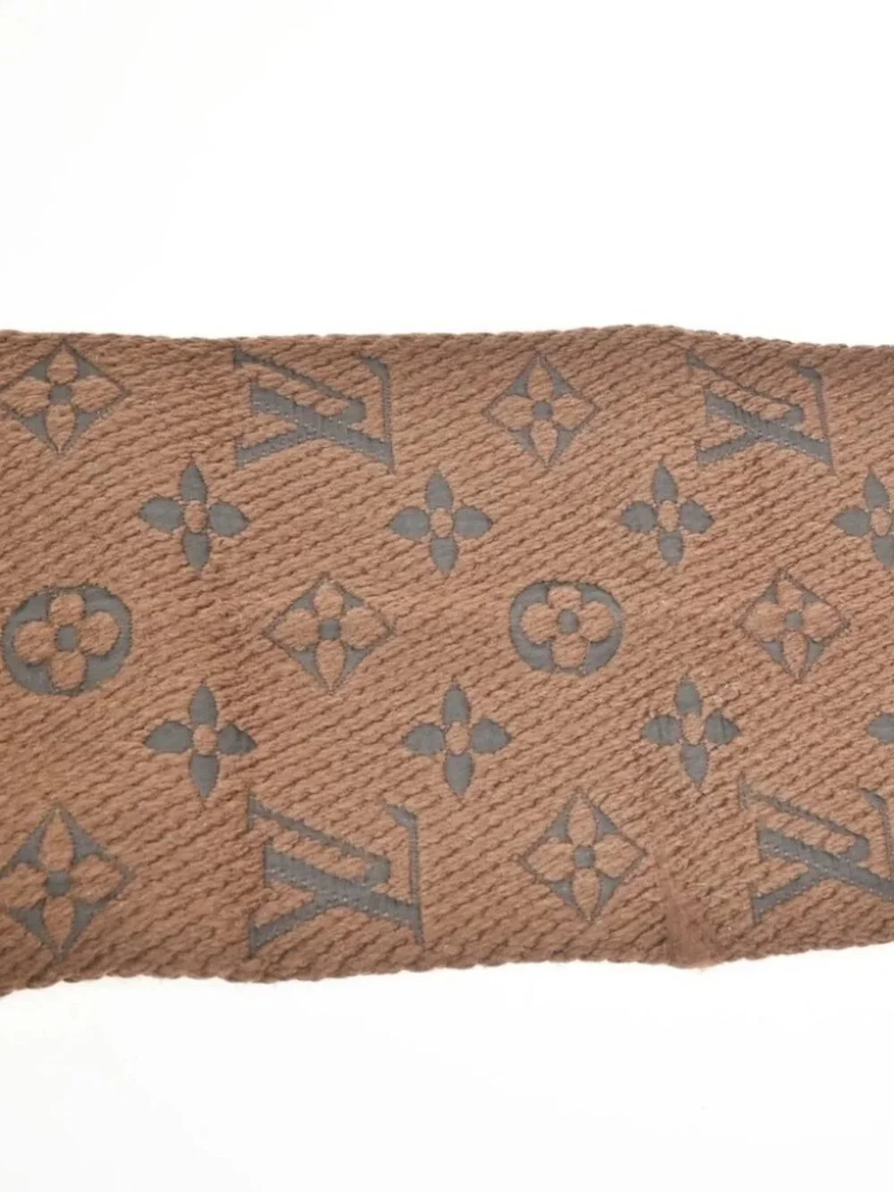 LOUIS VUITTON Echarpe Logomania Scarf Monogram Silk wool BN M72241 35TA583